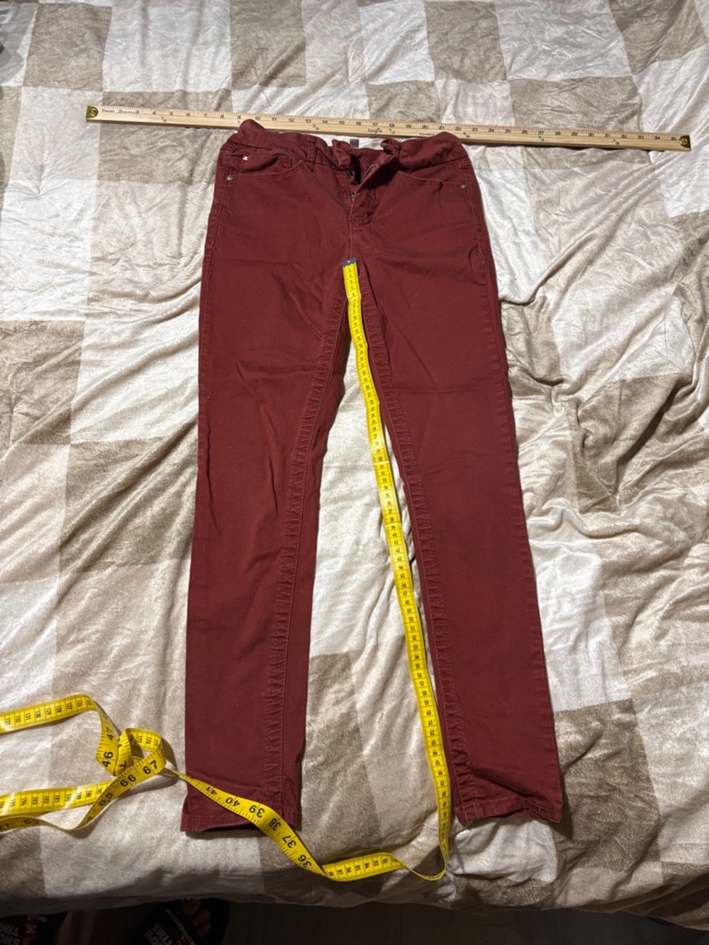 Seven7 Women's Skinny Jeans in Deep Wine